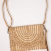 No Need To Rush Tan Straw Clutch