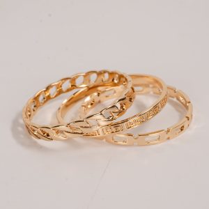 Olivia Gold Bangle Set