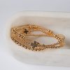 Brianna Gold Beaded Bracelet Set