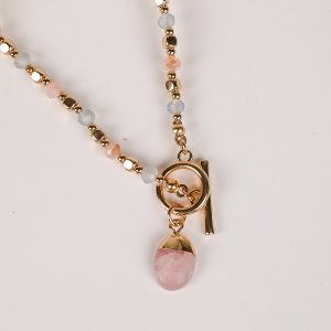 FINAL SALE - Kimberly Gold Beaded Necklace