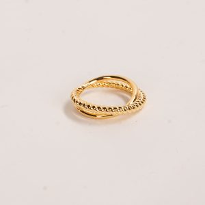 Nina Gold Double Ring