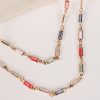Diana Gold Gemstone Layered Necklace