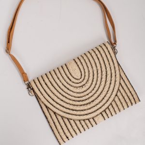 Tropical Travels Straw Clutch