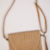 I Know The Way Tan Straw Clutch