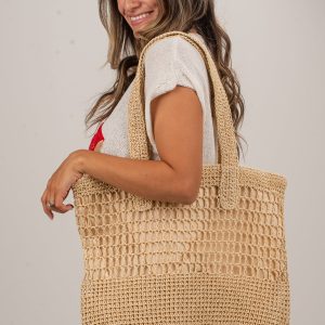 Savor The Slow Days Natural Straw Tote Bag