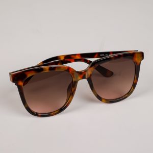 Glistening Lights Tortoise Round Sunglasses
