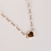 Blaire Beaded Heart Charm Necklace